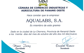 Certificado cámara de comercio